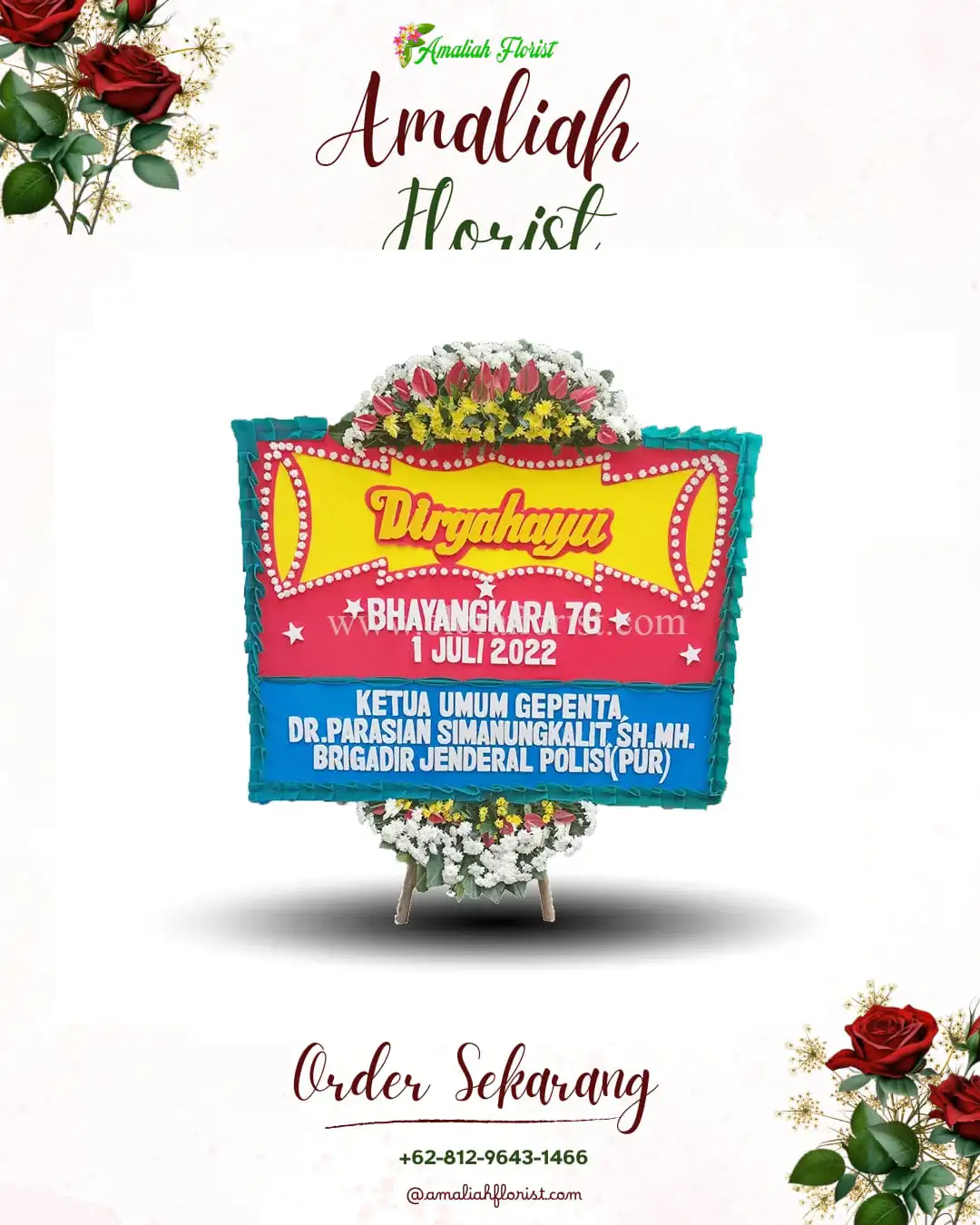 Papan Bunga HUT Ulang Tahun Sumberejo
